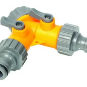 Furca pentru filet furtun 2 supape pentru 2 cuplari rapide Ofertă