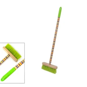 Bestseller Mătură pentru copii, lemn, benzi colorate cu mâner, 73cm
