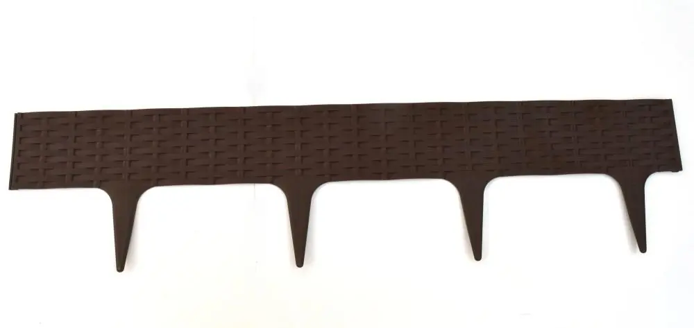 Lichidare de stoc Gard de gazon 3,9m maro pilonat X KLC