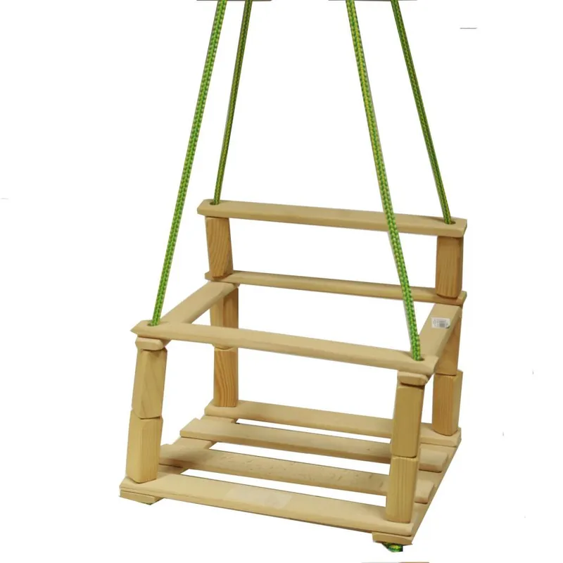 Preț promoțional Leagăn pentru copii din lemn natural KLC
