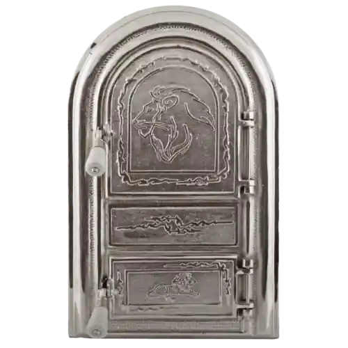 Bestseller Usa teracota pentru semineu, model Leo, nichelata