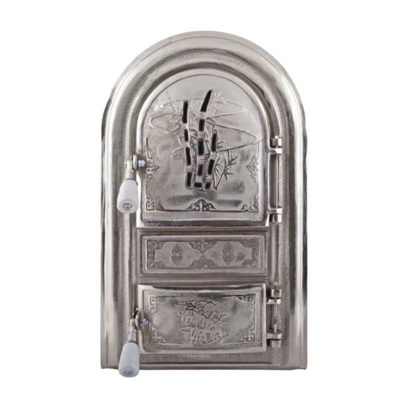 Usa teracota pentru semineu/soba, model Bamboo, nichelata - 660316 Ofertă de sezon