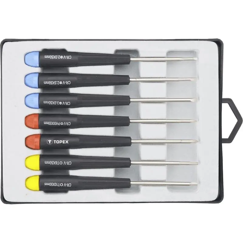 Set surubelnite precizie 7 piese/set TOPEX 39D552 Reducere extra