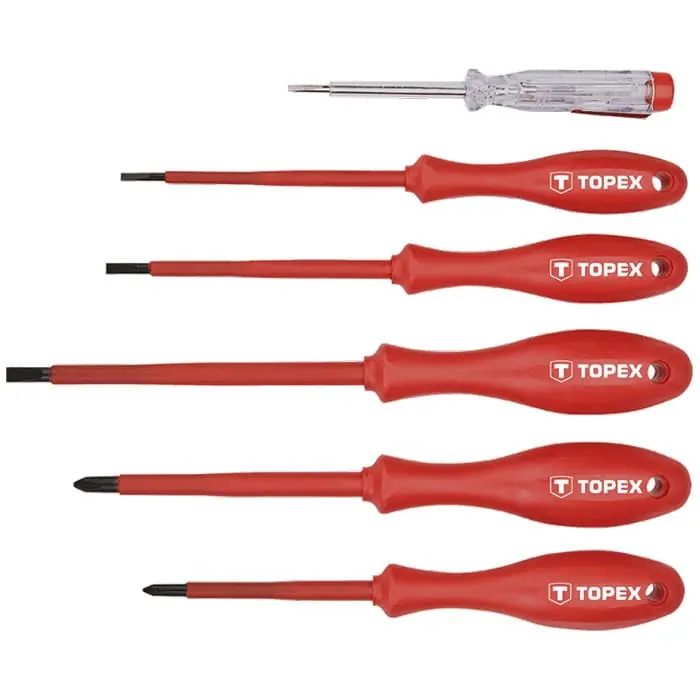 Set surubelnite, 1000V Topex 39D155 Preț redus