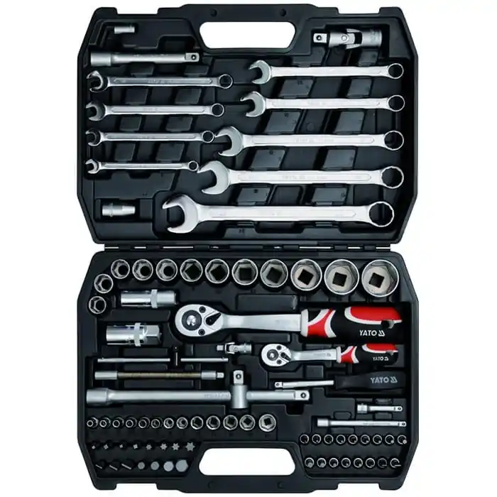 Trusa chei tubulare, 82 piese Yato YT-1269 Livrare gratuită