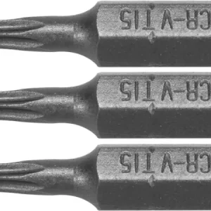 Ultima șansă Set 3 biti torx 1/4 t15x25mm 65493