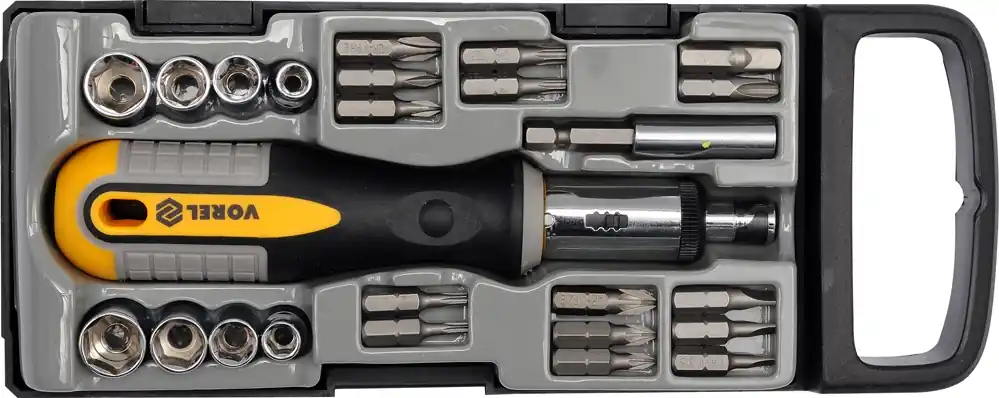 Set surubelnita cu clichet +biti 25buc 64659 Livrare rapidă