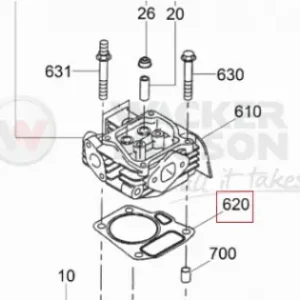 Garnitura chiuloasa mai compactor Wacker WM 100, Robin EH 10 Livrare gratuită
