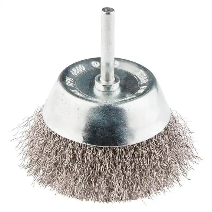 Calitate înaltă Perie cupa sarma inox cu ax GRAPHITE