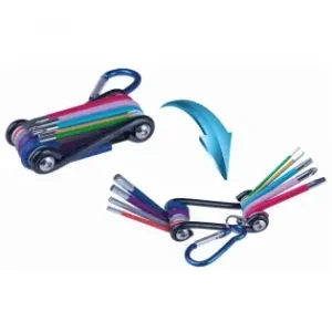 Livrare expres Set de scule multifunctionale pentru bicicleta set 9 buc., CRV, culoare, carabina