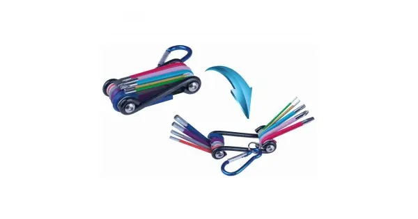 Livrare expres Set de scule multifunctionale pentru bicicleta set 9 buc., CRV, culoare, carabina