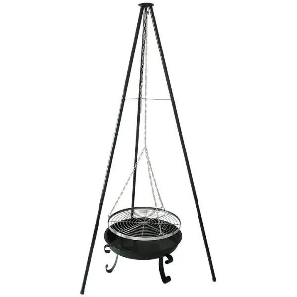 Gratar suspendat pe trepied, diametru 55 cm Vezi acum