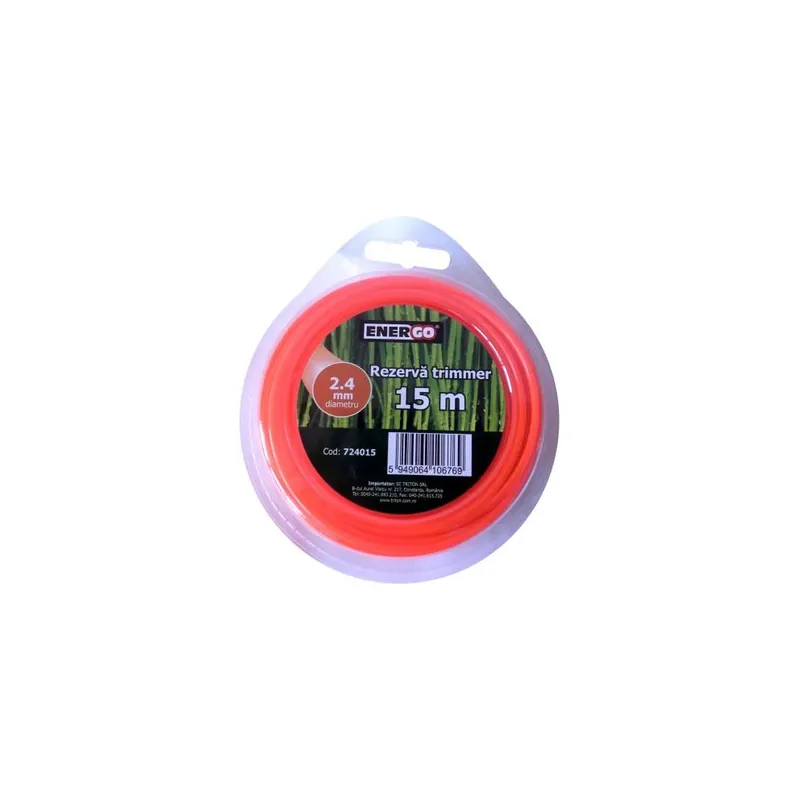 Rezerva trimmer 2.4x15m portocalie Energo724015 Plată sigură