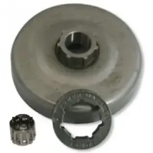 Mai ieftin Oala ambreiaj + rotita motrica + colivie drujba Husqvarna:362, 365, 371, 372, 570, 575 (3/8 7Z) - (5 piese)