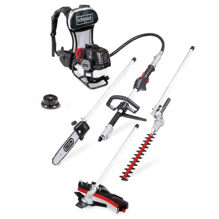 Set motocoasa pe benzina 4 in 1 MFH5300-4BP Scheppach 5904805904, 1.8 Cp+CADOU Premium