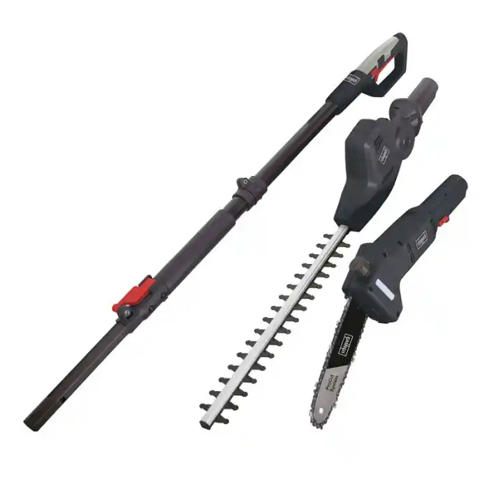 Set fierastrau telescopic 2 in 1 pentru taiat gard viu, crengi TPX710 Scheppach 5910507904, 500 W, 2500 mm, 3800 rpm Nu rata