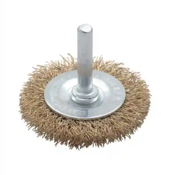 Perie de sarma circulara cu tija Troy 27703-100, 100 mm Mai ieftin