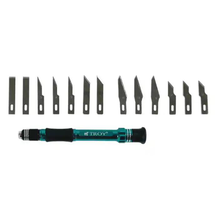 Set cutter tip bisturiu cu capete interschimbabile Troy 21604, 14 piese Vezi acum