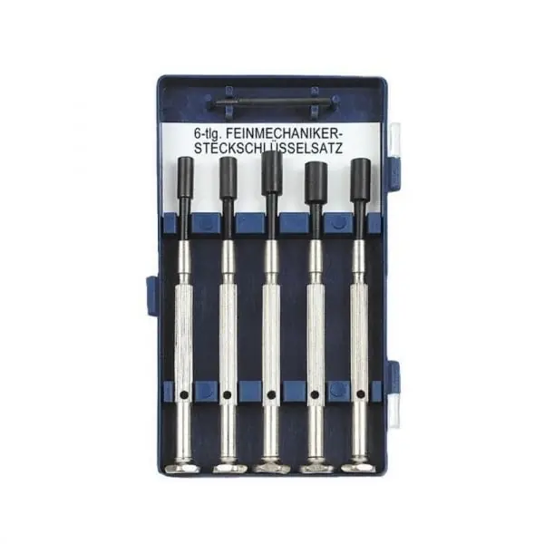 Set chei precizie tubulare pentru ceasornicar Mannesmann 1135-6, Ø3-5 mm, 5 piese Premium