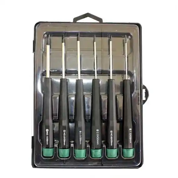 Retur ușor Set surubelnite de precizie Wert 2262, 6 piese