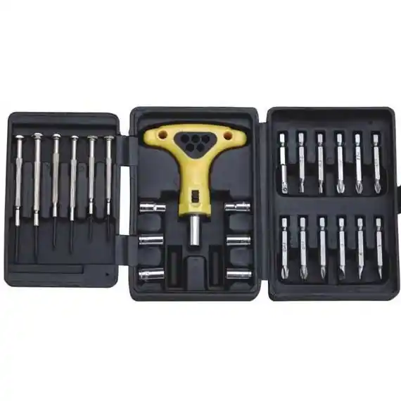 Super ofertă Trusa surubelnite de precizie si biti Wert 2240, 26 piese