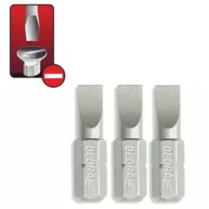 Capete de surubelnita drepte SL6.5x25mm, 3buc blister Dedra Cel mai bun preț