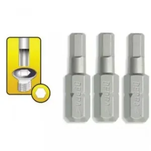 Vezi acum Capete de surubelnita Hex imbus H4 x 25mm, 3buc Dedra