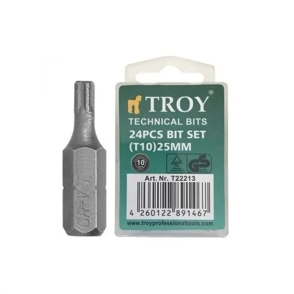 Cumpără acum Set de biti Troy 22213, T10, 25 mm, 24 bucati