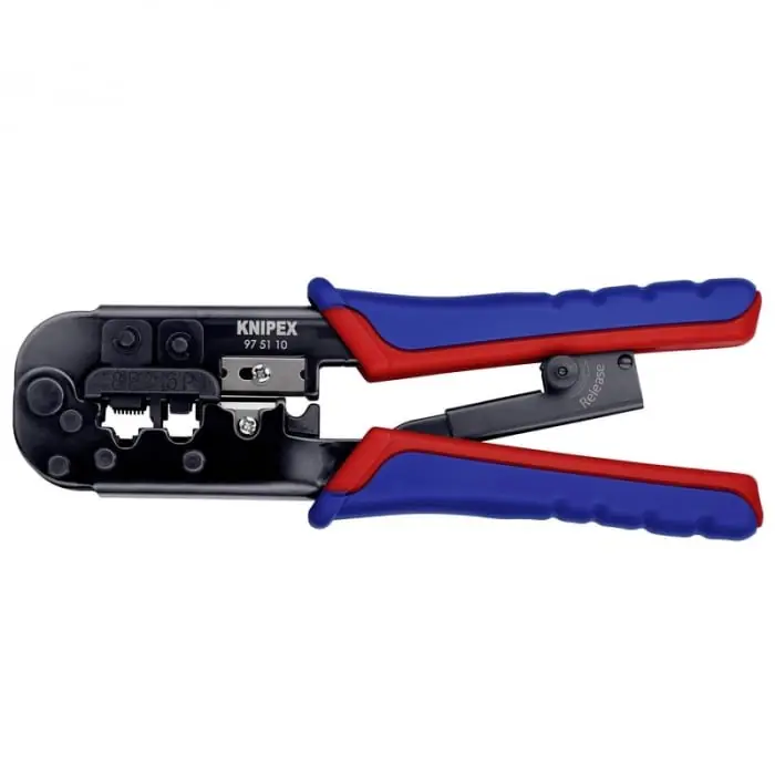 Cleste profesional pentru sertizat mufe RJ45/RJ11 Western Knipex 97 51 10, 190 mm Ofertă limitată