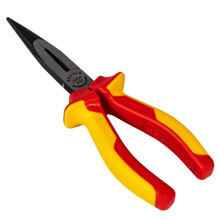 Cleste izolat cu varf lung drept Mannesmann 10604, 200 mm Retur ușor