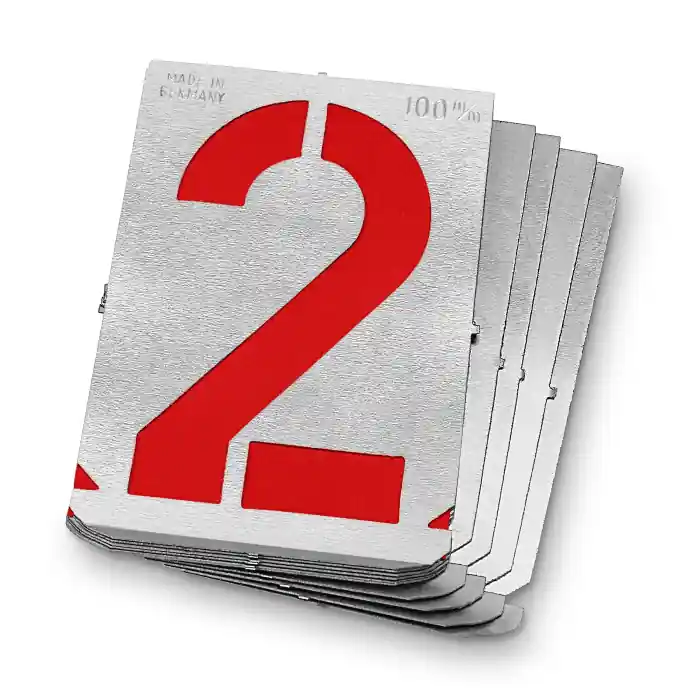 Set sabloane vopsire cifre Gravurem 7001500Z, 150 mm, 10 piese Cumpără online