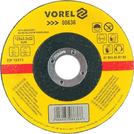 Bestseller Disc abraziv debitat metale 125×3,2×22 08636