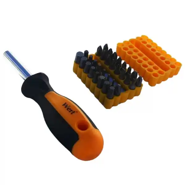 Expediere rapidă Set de biti cu surubelnita Wert 2255, 33 bucati