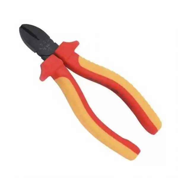 Doar azi Cleste cu taiere diagonala, maner izolat VDE 1000 V Troy 21826, 160 mm