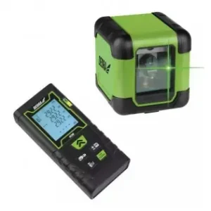 Bestseller Set nivela laser si telemetru, fascicul laser verde, dioda Osram, 30m, Dedra