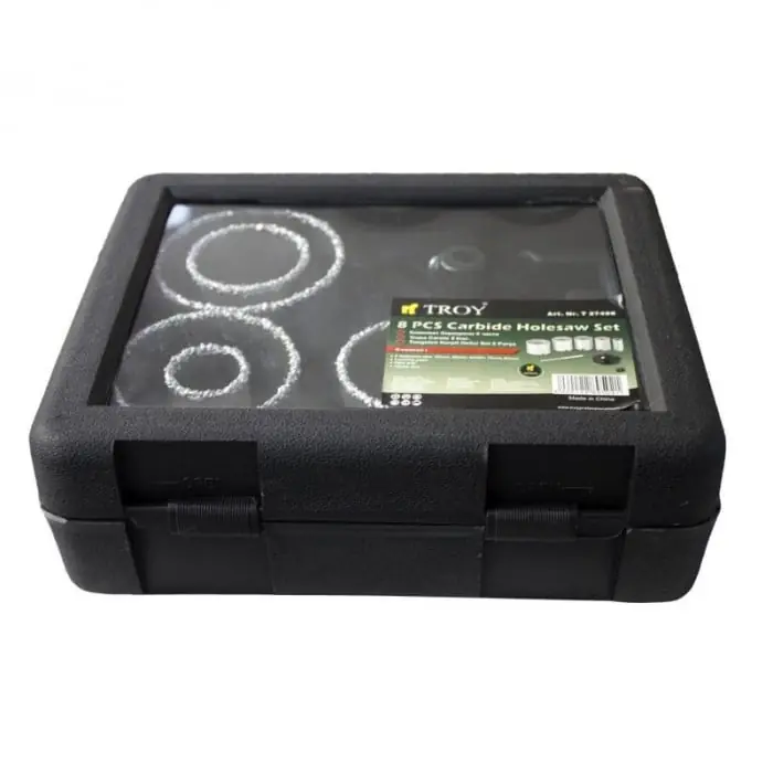 Cumpără online Trusa de carote Troy 27408, Ø33-83 mm, 8 piese