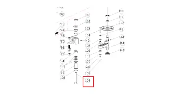 Preț mic Surub M14 x 100, pentru motocoasa Ruris DAC777, CLD-SW01