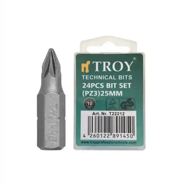 Set de biti cruce Troy 22212, PZ3, 25 mm, 24 bucati Cumpără acum