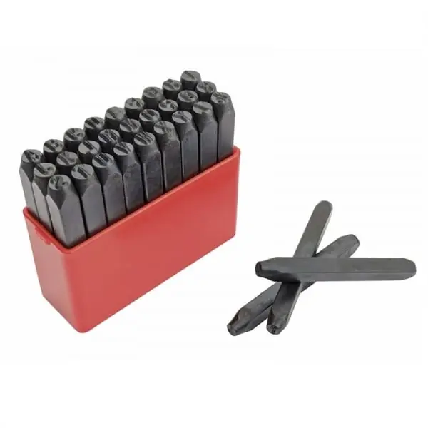 Ieftin Set poansoane de marcat litere Mannesmann 244-12, 12 mm, 26 piese