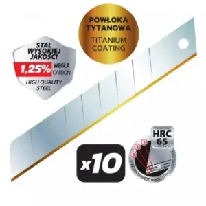 Lame cutter segmentate de precizie cu acoperire de titan 18mm 10 buc. Discount