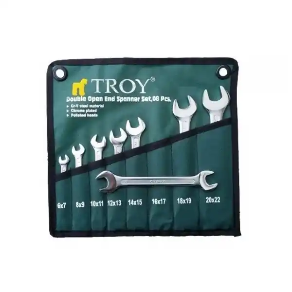 Lichidare de stoc Set chei fixe Troy 21508, Ø6-22 mm, 8 piese