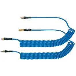 Ludecke - Furtun aer comprimat spiralat, albastru, cuplaj si conector, NW 7.2, 10x6,5mm, 3m [4064564110359] Cumpără acum