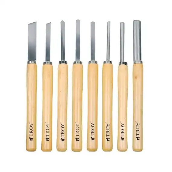 Set de dalti pentru lemn Troy 25008, 10-25 mm, 8 piese Premium