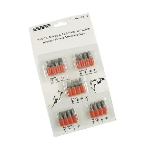 Reducere Set biti Mannesmann 298-20, 20 piese