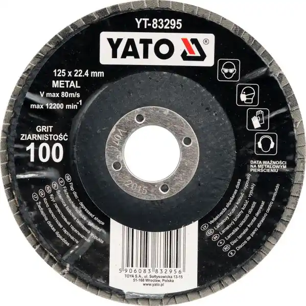 Super ofertă Disc abraziv 125×22.4mm p60 YT-83293