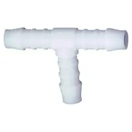 Cumpără online Conector T fabricat din copolimer acetal (POM), pentru furtun Ø 8 mm, 58 x 30 mm, max. 10 bar, RIEGLER