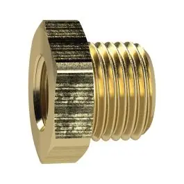 Ofertă limitată Niplu de reductie scurt, alama, exterior G3/4" , interior G1/2", cheie 32mm, RIEGLER