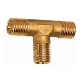 Lichidare de stoc Racord T din alama, 3 iesiri exterioare, R1/4", 47x25.5mm, cheie 13mm, RIEGLER