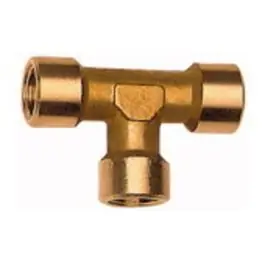 Racord T din alama, 3 iesiri interioare, G1/2", 67 x 33.5 mm, cheie 21 mm, max. 60 bar, RIEGLER Premium