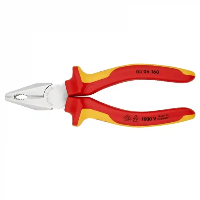Retur gratuit Cleste profesional combinat izolat Knipex 03 06 160, 160 mm